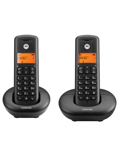 Motorola E202 telefono Telefono DECT Identificatore di chiamata Nero