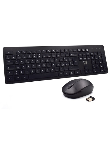 Ewent EW3255 tastiera Mouse incluso Universale QWERTY Italiano Nero