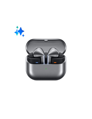 Samsung Galaxy Buds3 Pro Auricolari AI in-ear True Wireless, Speaker a 2 vie, Audio Hi-Fi, Impermeabilità IP57, Silver