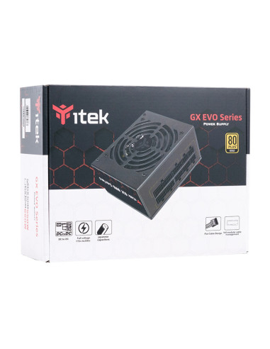 itek GX550 EVO alimentatore per computer 550 W 24-pin ATX SFX Nero