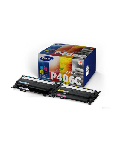 Samsung CLT-P406C cartuccia toner 4 pz Originale Nero, Blu, Magenta, Giallo