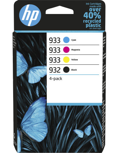 HP Confezione da 4 inchiostri originali 932 933 nero, ciano, magenta, giallo