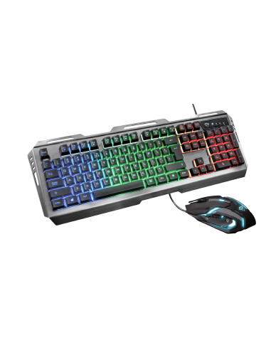 Trust GXT 845 Tural tastiera Mouse incluso Gaming USB QWERTY Italiano Nero