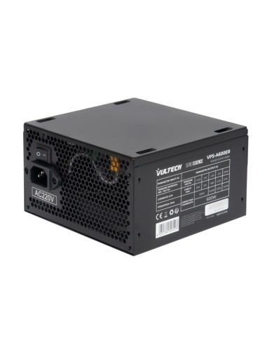 Vultech VPS-A600ER alimentatore per computer 600 W 24-pin ATX ATX Nero