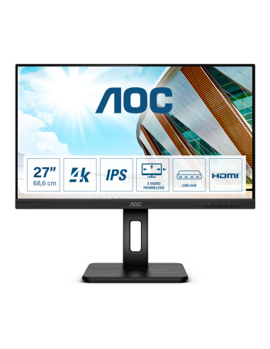 AOC P2 U27P2 LED display 68,6 cm (27") 3840 x 2160 Pixel 4K Ultra HD Nero