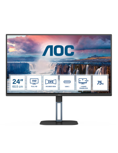 AOC V5 24V5CE BK Monitor PC 60,5 cm (23.8") 1920 x 1080 Pixel Full HD LED Nero