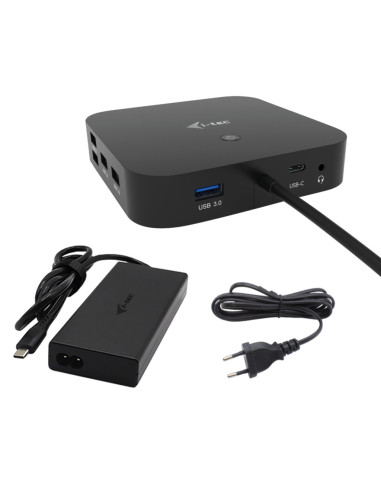 i-tec USB-C HDMI Dual DP Docking Station with Power Delivery 100 W + Universal Charger 100 W