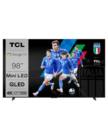 TCL C80 Serie Smart TV Mini LED 4K 98" 98C805, 144Hz, audio Onkyo con subwoofer, Google TV