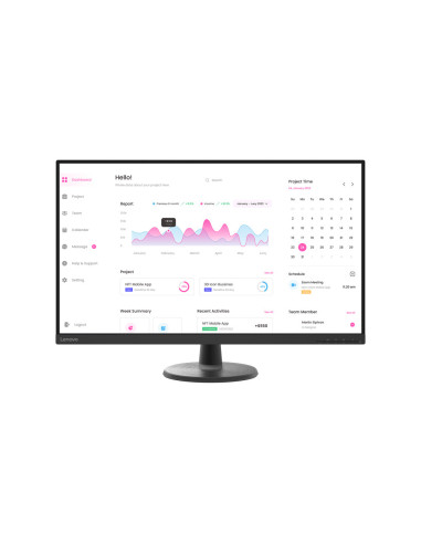 Lenovo Monitor D32-45 31.5" FHD 60Hz 4ms Garanzia 3 anni