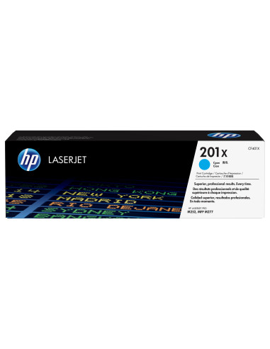 HP Cartuccia Toner originale ciano ad alta capacità LaserJet 201X