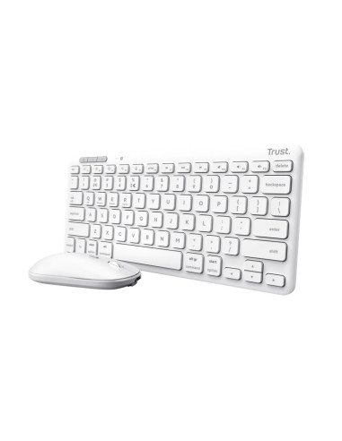 Trust Lyra tastiera Mouse incluso Universale RF senza fili + Bluetooth QWERTY Italiano Bianco