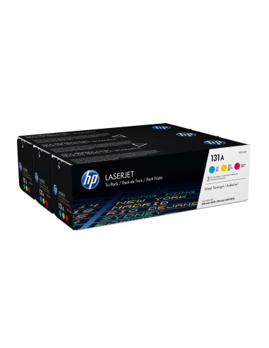 HP Confezione da 3 cartucce Toner originali ciano magenta giallo LaserJet 131A