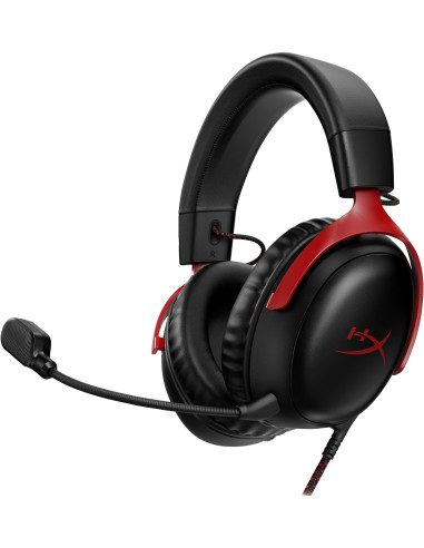 HyperX Cloud III – Cuffie da gaming (nero-rosso)