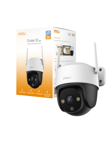 Imou Cruiser 2C 3K (5MP) - Telecamera Wi-Fi Esterno Motorizzata 360° - Visione Notturna a Colori, IP66, Tracciamento