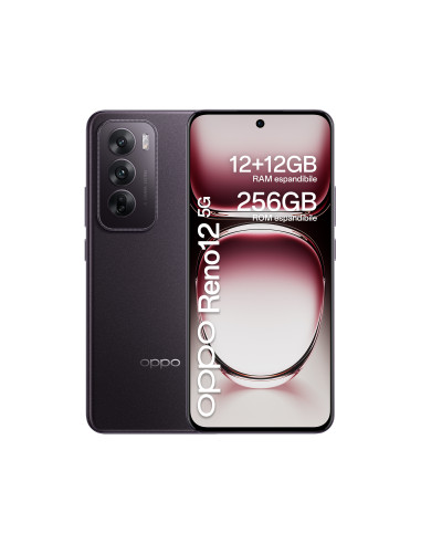 OPPO Reno12 5G AI Smartphone, Tripla fotocamera 50+8+2MP, Selfie 32MP, Display 6.7” 120HZ AMOLED FHD+, 5000mAh, RAM 24 GB