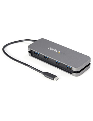 StarTech.com HB30CM4AB hub di interfaccia USB 3.2 Gen 1 (3.1 Gen 1) Type-C 5000 Mbit s Nero, Grigio