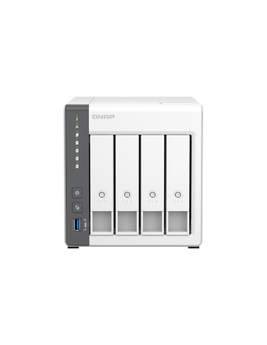 QNAP TS-433 NAS Tower ARM Cortex-A55 4 GB 0 TB QNAP QTS Bianco