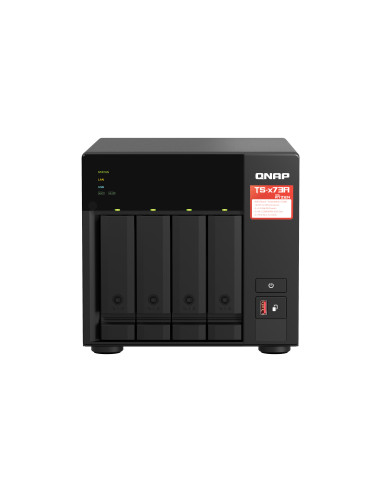 QNAP TS-473A NAS Tower Ryzen Embedded V1500B 8 GB DDR4 0 TB QNAP Turbo System Nero