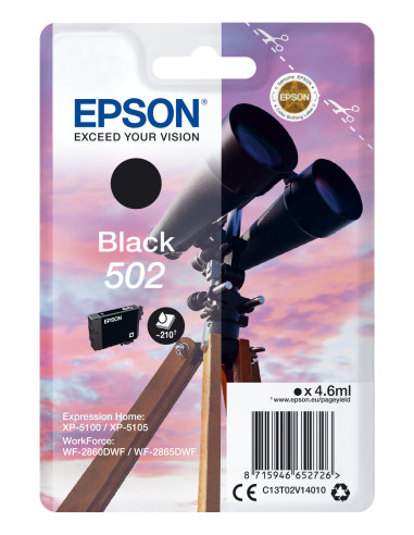 Epson Singlepack Black 502 Ink