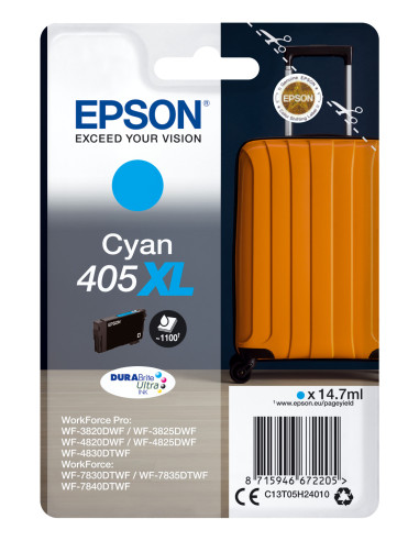 Epson Singlepack Cyan 405XL DURABrite Ultra Ink