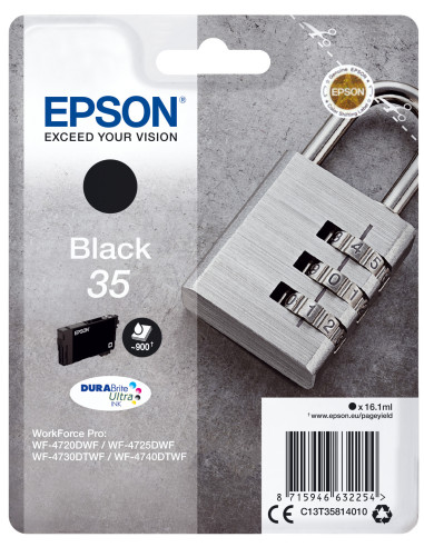 Epson Padlock Singlepack Black 35 DURABrite Ultra Ink