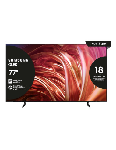 Samsung TV OLED 4K 77” QE77S85DAEXZT Smart TV Wi-Fi Graphite Black 2024, Processore NQ4 AI GEN2, Self-illuminating pixels,