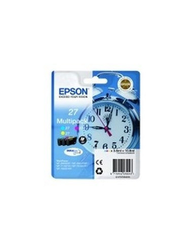 Epson Alarm clock 27XL DURABrite Ultra cartuccia d'inchiostro 1 pz Originale Ciano, Magenta, Giallo