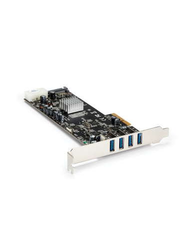 StarTech.com Adattatore scheda SuperSpeed USB 3.0 con 4 porte PCI Express (PCIe) con 4 canali da 5 Gbps dedicati - UASP -