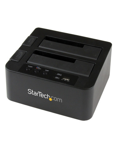 StarTech.com Docking Station per Hard Disk a 2 Slot - Duplicatore Standalone USB 3.0 (5 Gbps) eSATA per SSD HDD SATA III