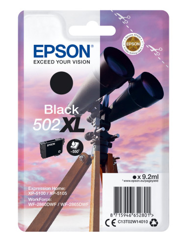 Epson Singlepack Black 502XL Ink