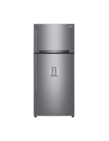 LG GTF744PZPED Frigorifero doppia porta, Classe E, 509L, Wi-Fi, Dispenser acqua, Inox