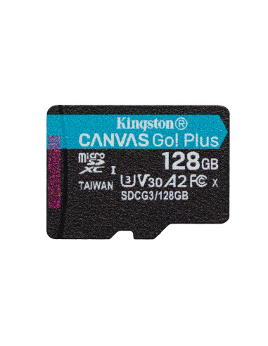 Kingston Technology Scheda microSDXC Canvas Go Plus 170R A2 U3 V30 da 128GB confezione singola senza adattatore