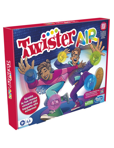 Hasbro Gaming Twister Air, gioco Twister con app per realtà aumentata, si collega a dispositivi smart, giochi attivi per feste,