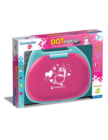 Clementoni Clemmy DOT Unicorn Computer portatile per bambini