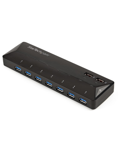 StarTech.com Hub USB 3.0 a 7 Porte con Porte di Ricarica Dedicate - 2 Porte x 2,4 Amp