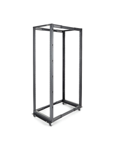 StarTech.com Server Rack a 4 Montanti 42U Open Frame, Armadio Rack di Rete 19" con Ruote, Rack Server per Apparecchiature