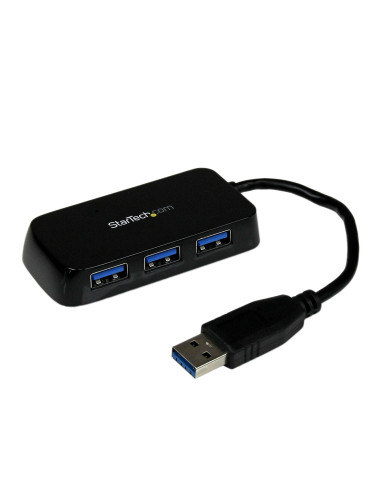 StarTech.com Hub Mini USB 3.0 SuperSpeed a 4 porte portatile - Nero