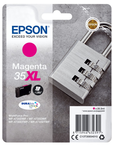 Epson Padlock Singlepack Magenta 35XL DURABrite Ultra Ink