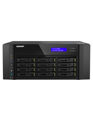 QNAP TS-h1290FX NAS Tower EPYC 7302P 128 GB DDR4 0 TB QuTS hero Nero