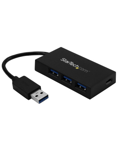 StarTech.com Hub USB 3.0 a 4 Porte - Hub USB Type-A con 1x USB-C e 3x USB-A Porte (SuperSpeed 5Gbps) - Alimentato da Bus USB -