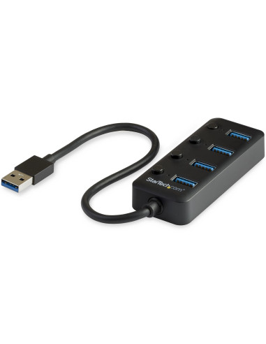 StarTech.com Hub USB 3.0 a 4 porte - 4x USB-A con Swith On Off Individuale