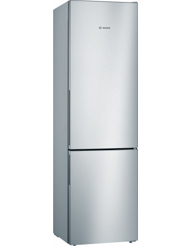 Bosch Serie 4 KGV39VLEAS Frigorifero combinato da libera installazione 201 x 60 cm Metal look Classe E