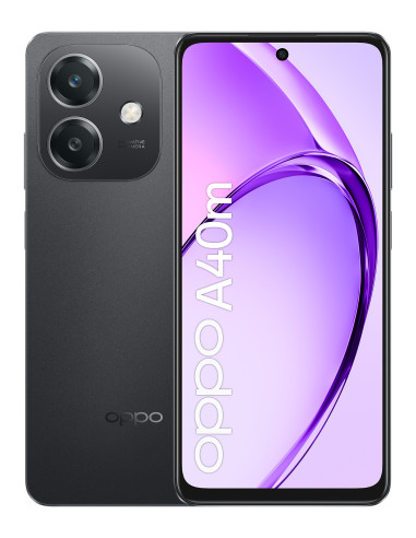 OPPO A40M Smartphone, Fotocamera AI 50MP, Selfie 5MP, Display 6.67” 90HZ LCD HD+, 5100mAh, RAM 16 GB (8+8) + ROM 256GB, IP54,