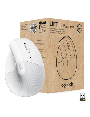 Logitech Lift for Business mouse Ufficio Mano destra RF senza fili + Bluetooth Ottico 4000 DPI