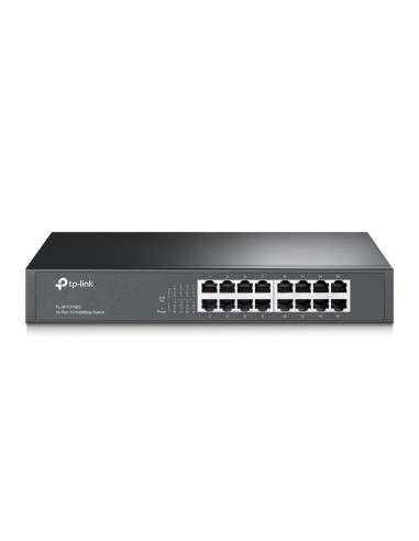 TP-Link TL-SF1016DS Non gestito Fast Ethernet (10 100) Nero