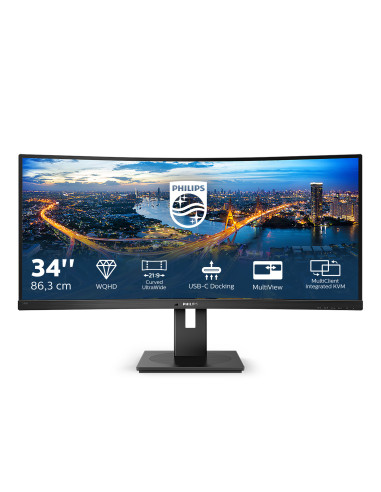 Philips B Line 346B1C 00 Monitor PC 86,4 cm (34") 3440 x 1440 Pixel Quad HD LCD Nero