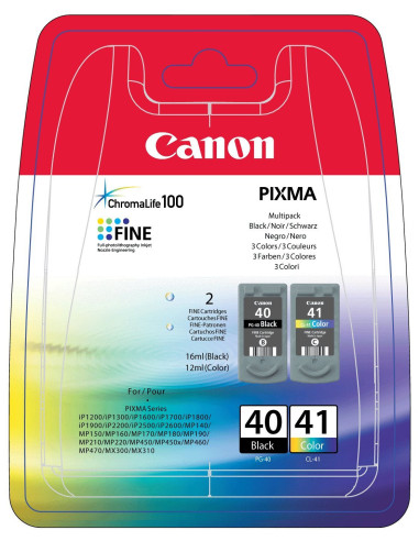 Canon PG-40, CL-41 cartuccia d'inchiostro 2 pz Originale Nero