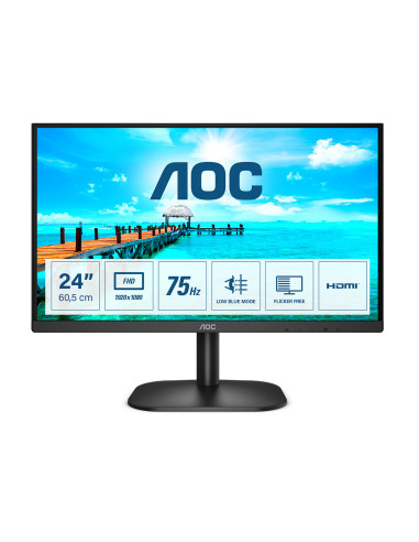 AOC B2 24B2XHM2 Monitor PC 60,5 cm (23.8") 1920 x 1080 Pixel Full HD LCD Nero