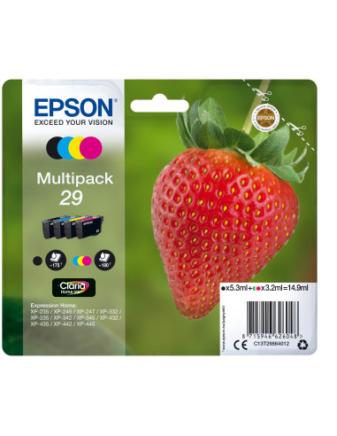 Epson Strawberry Multipack Fragole 4 colori Inchiostri Claria Home 29