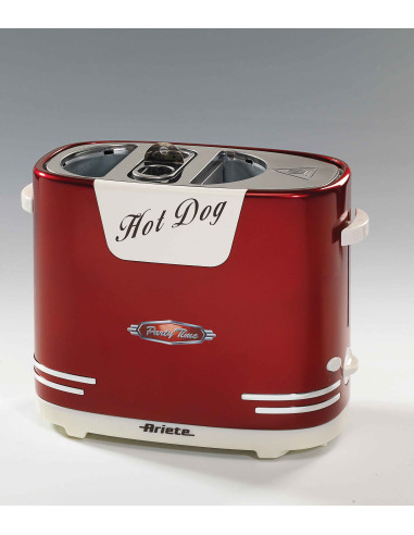 Ariete 186 Pentola a vapore per Hot dog Rosso, Bianco